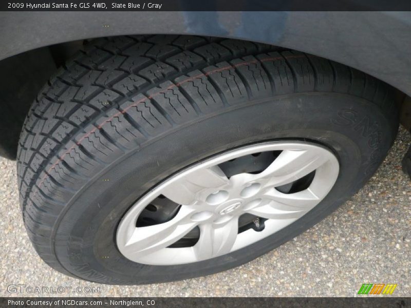 Slate Blue / Gray 2009 Hyundai Santa Fe GLS 4WD