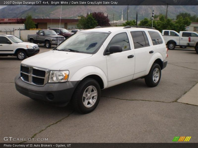 Bright White / Dark Slate Gray/Light Slate Gray 2007 Dodge Durango SXT 4x4