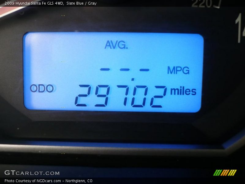 Slate Blue / Gray 2009 Hyundai Santa Fe GLS 4WD