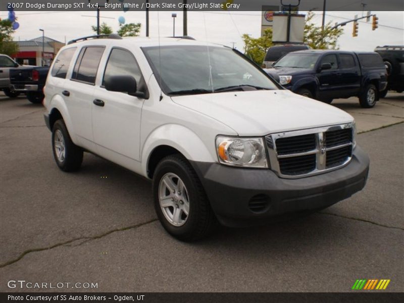Bright White / Dark Slate Gray/Light Slate Gray 2007 Dodge Durango SXT 4x4