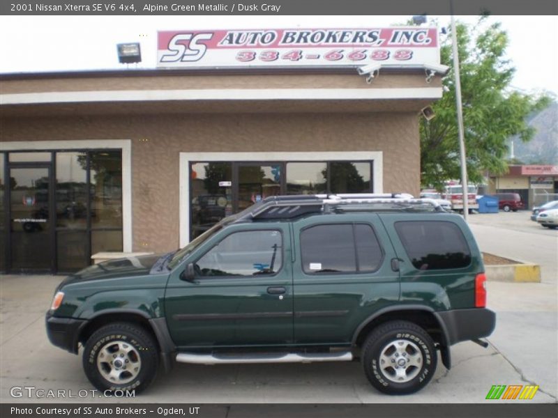 Alpine Green Metallic / Dusk Gray 2001 Nissan Xterra SE V6 4x4