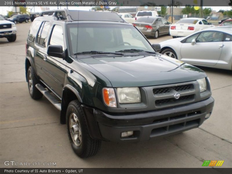 Alpine Green Metallic / Dusk Gray 2001 Nissan Xterra SE V6 4x4