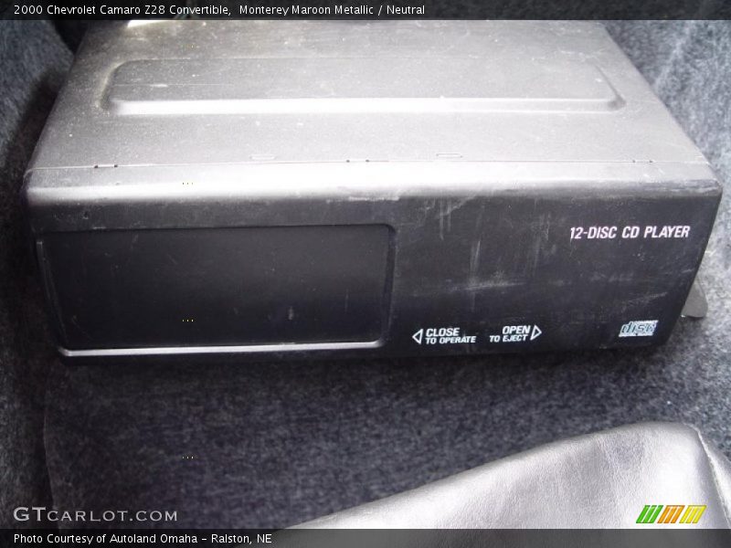Monterey Maroon Metallic / Neutral 2000 Chevrolet Camaro Z28 Convertible