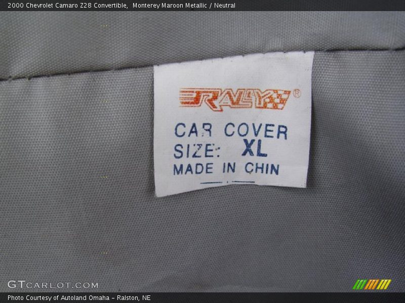 Monterey Maroon Metallic / Neutral 2000 Chevrolet Camaro Z28 Convertible