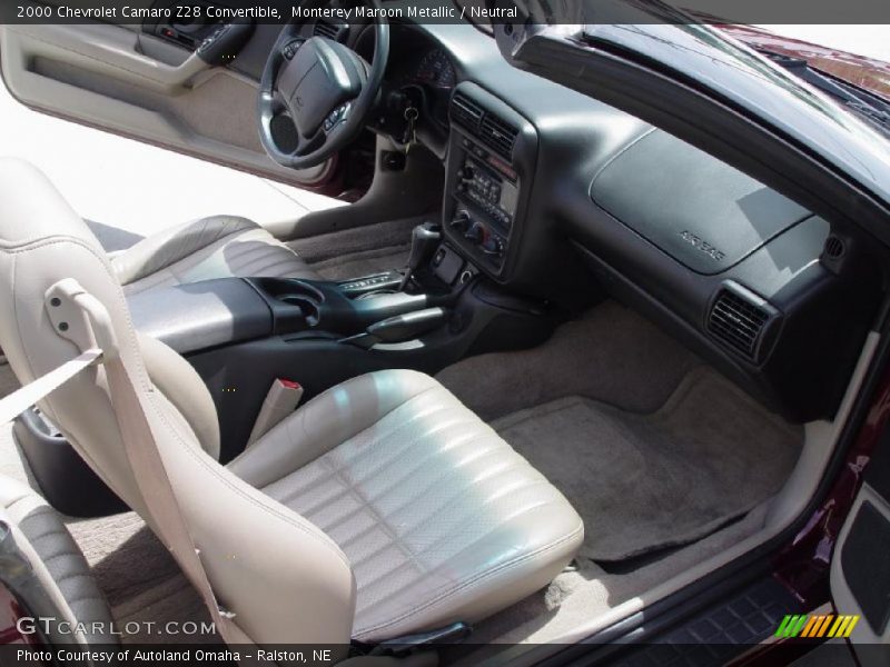 Monterey Maroon Metallic / Neutral 2000 Chevrolet Camaro Z28 Convertible