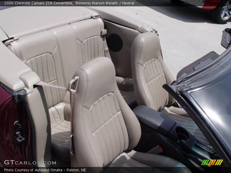 Monterey Maroon Metallic / Neutral 2000 Chevrolet Camaro Z28 Convertible