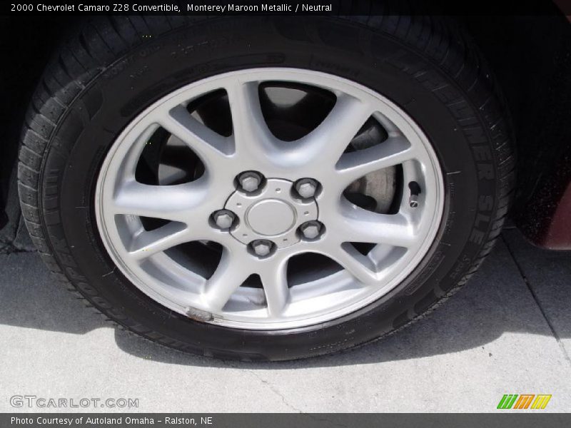 Monterey Maroon Metallic / Neutral 2000 Chevrolet Camaro Z28 Convertible