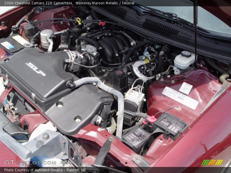 Monterey Maroon Metallic / Neutral 2000 Chevrolet Camaro Z28 Convertible