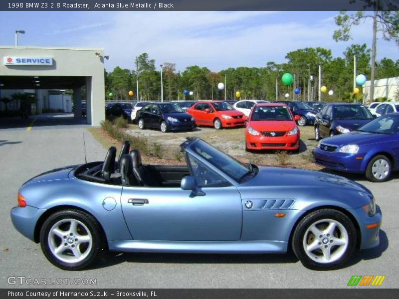 Atlanta Blue Metallic / Black 1998 BMW Z3 2.8 Roadster