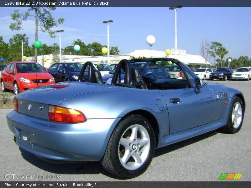 Atlanta Blue Metallic / Black 1998 BMW Z3 2.8 Roadster