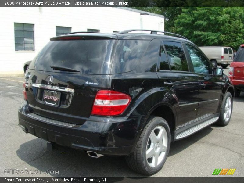 Obsidian Black Metallic / Black 2008 Mercedes-Benz ML 550 4Matic