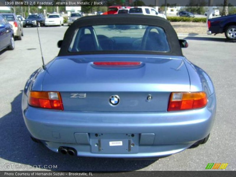 Atlanta Blue Metallic / Black 1998 BMW Z3 2.8 Roadster