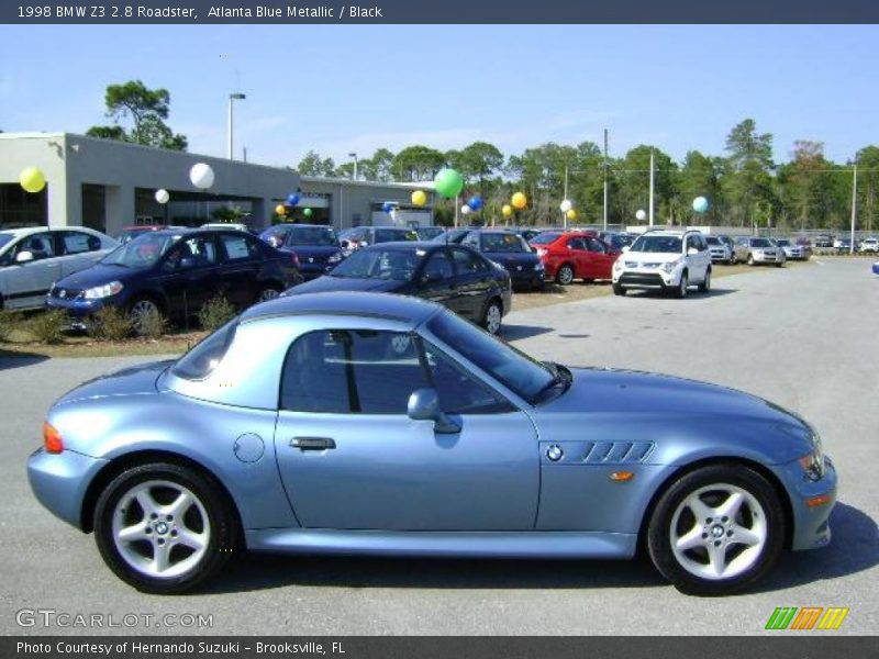 Atlanta Blue Metallic / Black 1998 BMW Z3 2.8 Roadster