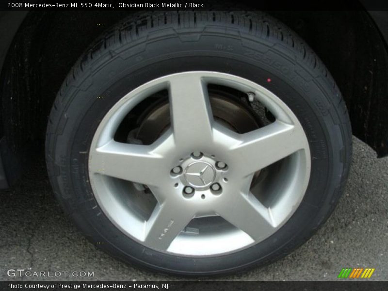 Obsidian Black Metallic / Black 2008 Mercedes-Benz ML 550 4Matic