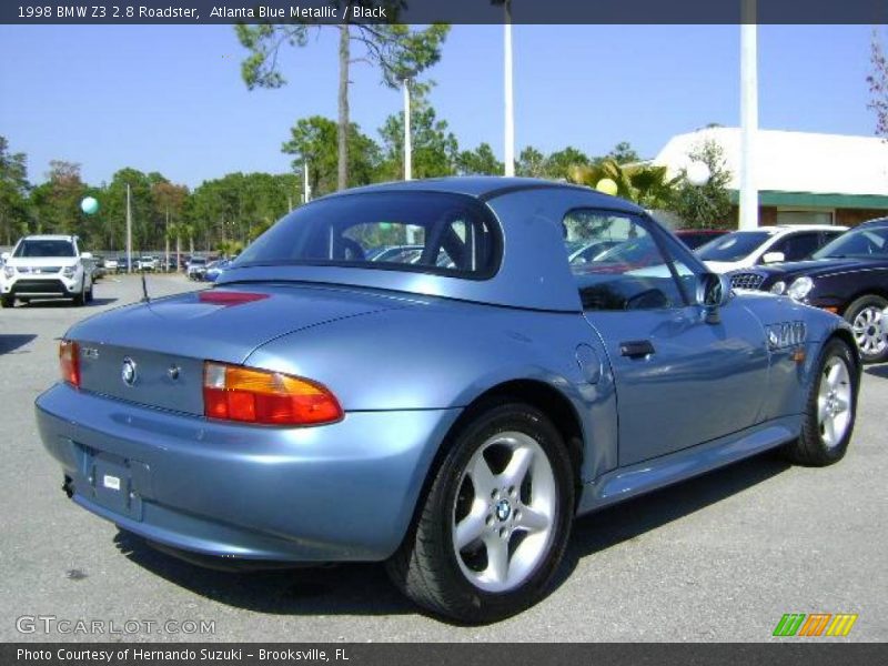 Atlanta Blue Metallic / Black 1998 BMW Z3 2.8 Roadster