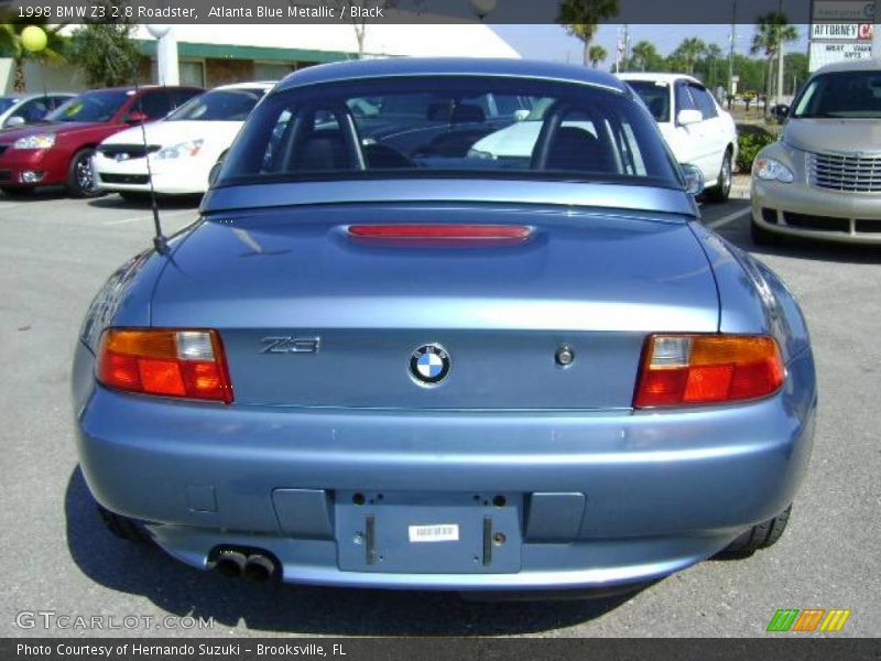 Atlanta Blue Metallic / Black 1998 BMW Z3 2.8 Roadster