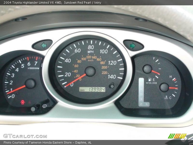 Sundown Red Pearl / Ivory 2004 Toyota Highlander Limited V6 4WD