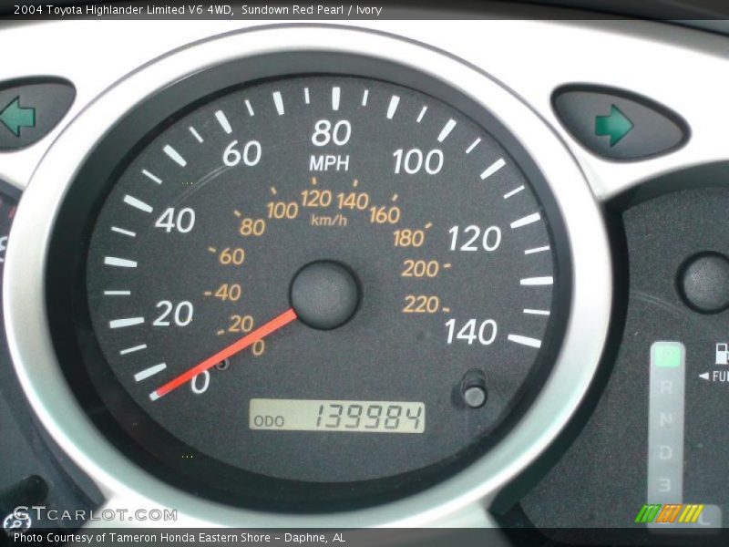 Sundown Red Pearl / Ivory 2004 Toyota Highlander Limited V6 4WD