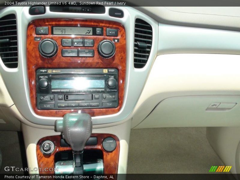 Sundown Red Pearl / Ivory 2004 Toyota Highlander Limited V6 4WD