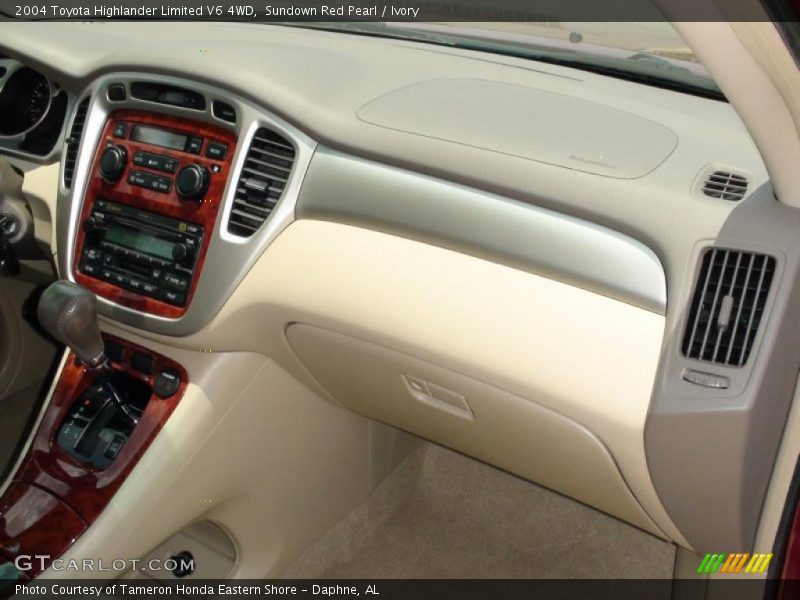 Sundown Red Pearl / Ivory 2004 Toyota Highlander Limited V6 4WD