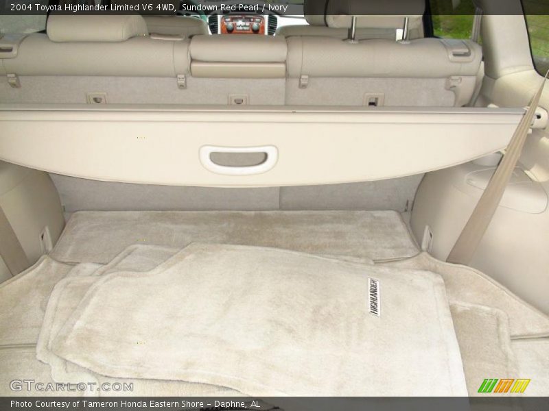 Sundown Red Pearl / Ivory 2004 Toyota Highlander Limited V6 4WD