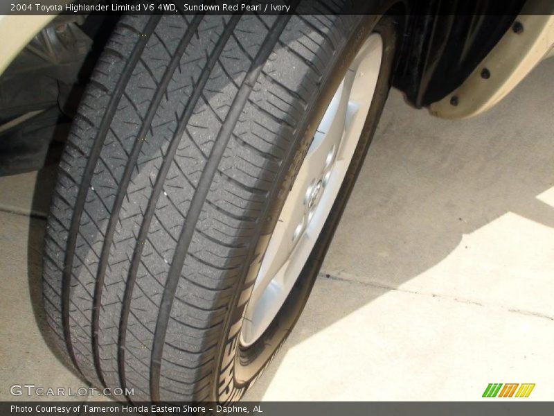 Sundown Red Pearl / Ivory 2004 Toyota Highlander Limited V6 4WD