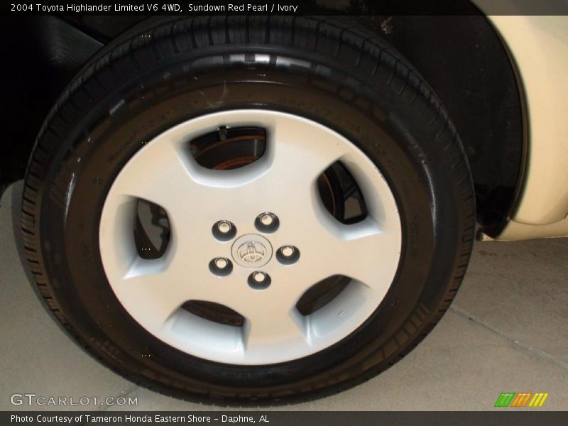 Sundown Red Pearl / Ivory 2004 Toyota Highlander Limited V6 4WD