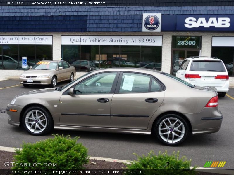Hazlenut Metallic / Parchment 2004 Saab 9-3 Aero Sedan