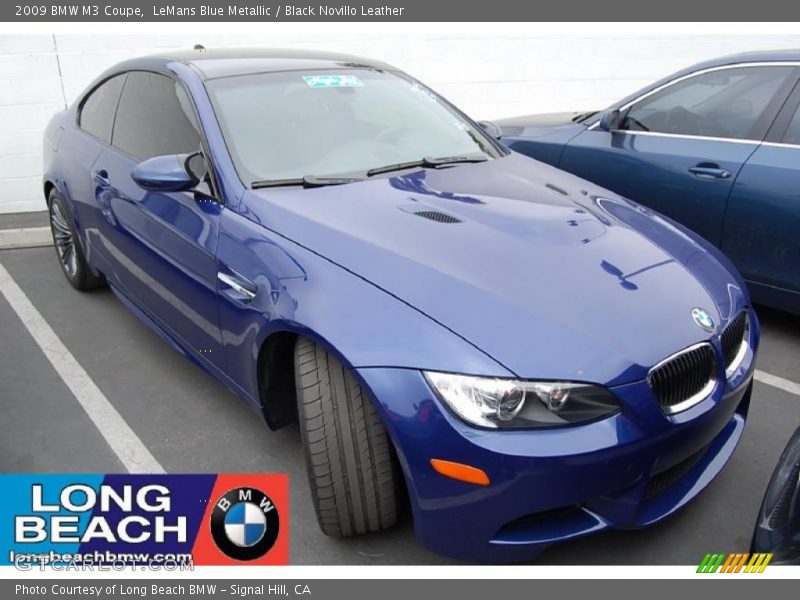 LeMans Blue Metallic / Black Novillo Leather 2009 BMW M3 Coupe