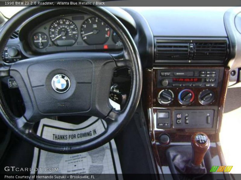 Atlanta Blue Metallic / Black 1998 BMW Z3 2.8 Roadster
