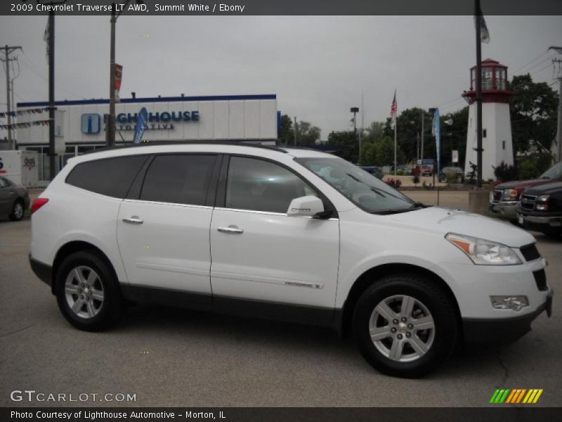 Summit White / Ebony 2009 Chevrolet Traverse LT AWD