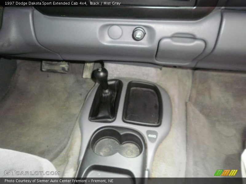 Black / Mist Gray 1997 Dodge Dakota Sport Extended Cab 4x4
