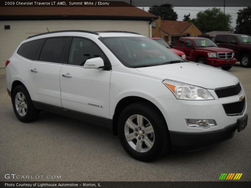 Summit White / Ebony 2009 Chevrolet Traverse LT AWD