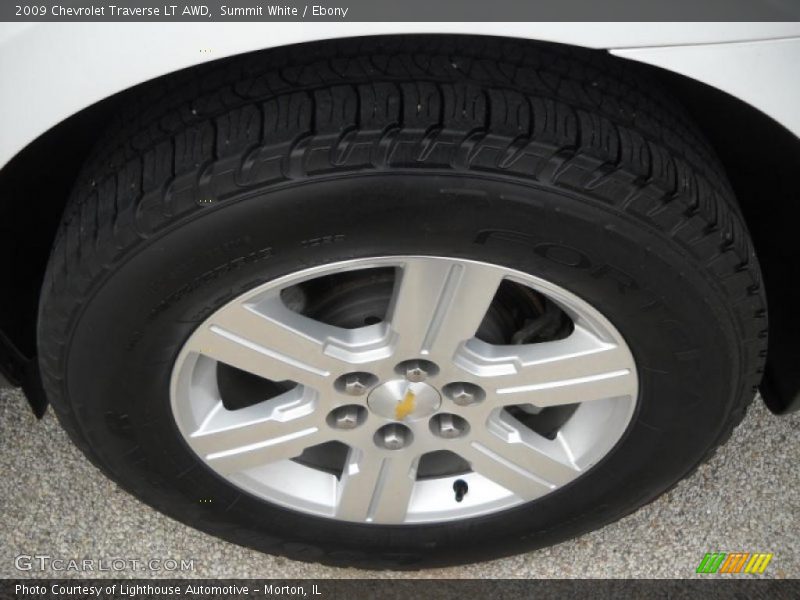 Summit White / Ebony 2009 Chevrolet Traverse LT AWD