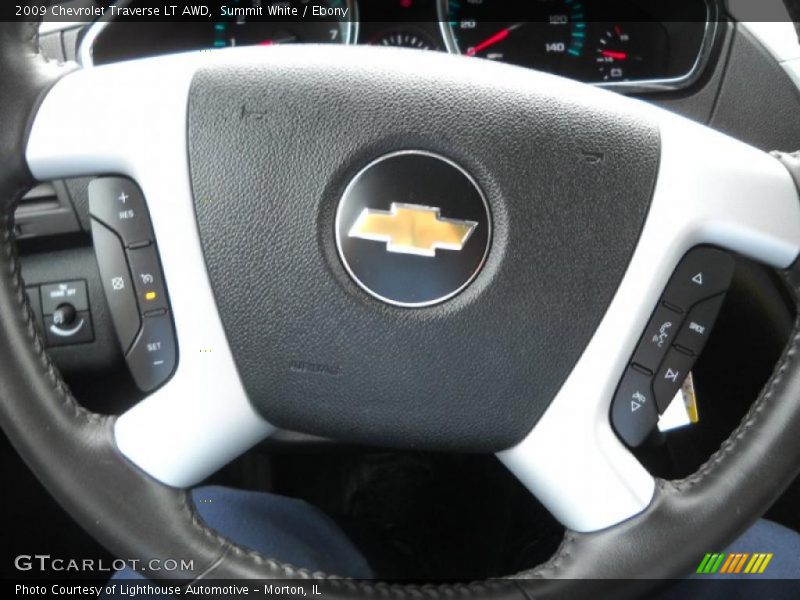 Summit White / Ebony 2009 Chevrolet Traverse LT AWD
