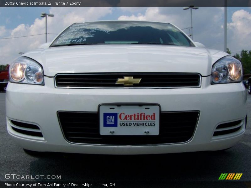 White / Ebony 2009 Chevrolet Impala LS