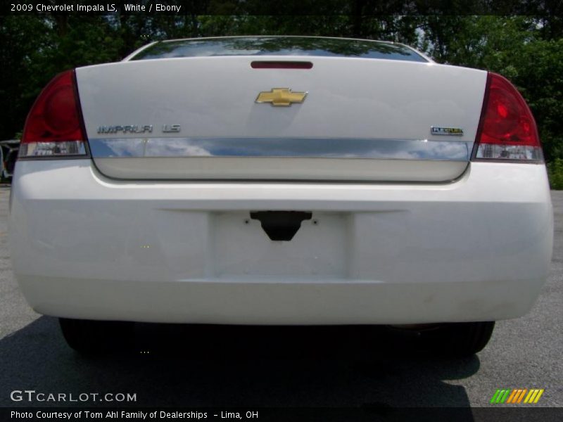 White / Ebony 2009 Chevrolet Impala LS