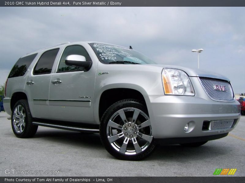 Pure Silver Metallic / Ebony 2010 GMC Yukon Hybrid Denali 4x4