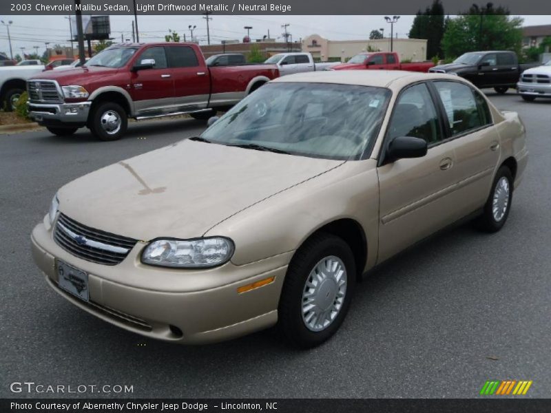 Light Driftwood Metallic / Neutral Beige 2003 Chevrolet Malibu Sedan