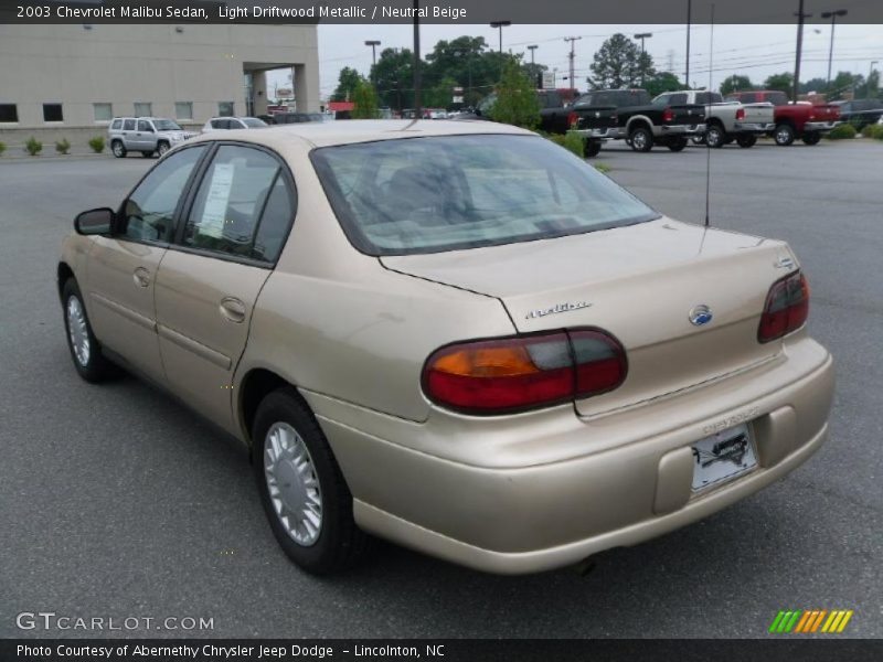 Light Driftwood Metallic / Neutral Beige 2003 Chevrolet Malibu Sedan