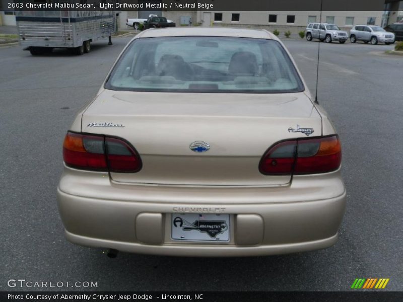 Light Driftwood Metallic / Neutral Beige 2003 Chevrolet Malibu Sedan