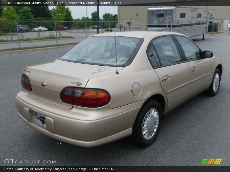 Light Driftwood Metallic / Neutral Beige 2003 Chevrolet Malibu Sedan