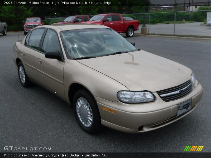 Light Driftwood Metallic / Neutral Beige 2003 Chevrolet Malibu Sedan