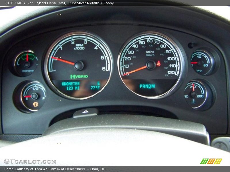 Pure Silver Metallic / Ebony 2010 GMC Yukon Hybrid Denali 4x4
