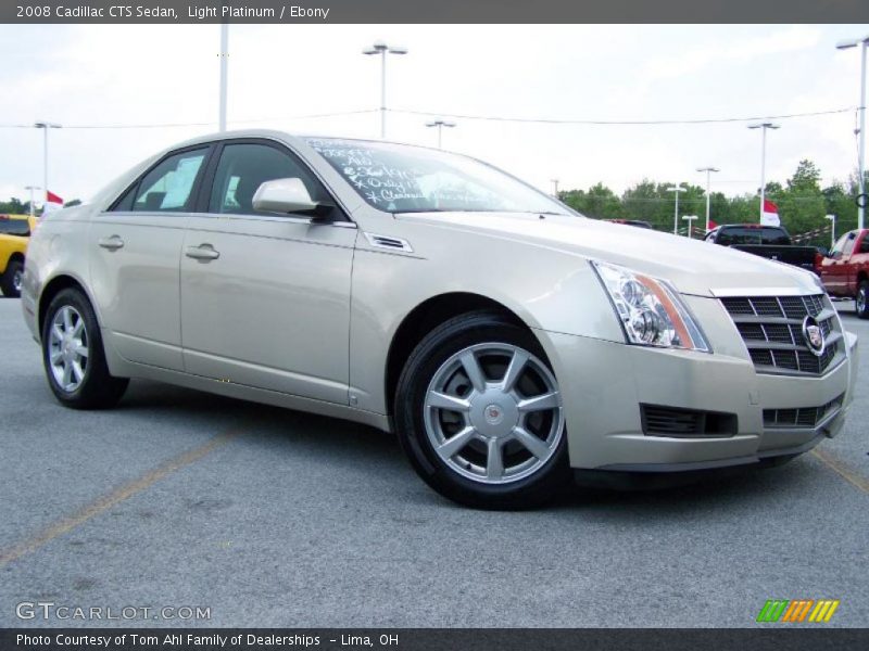 Light Platinum / Ebony 2008 Cadillac CTS Sedan