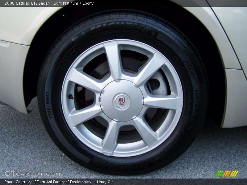 Light Platinum / Ebony 2008 Cadillac CTS Sedan