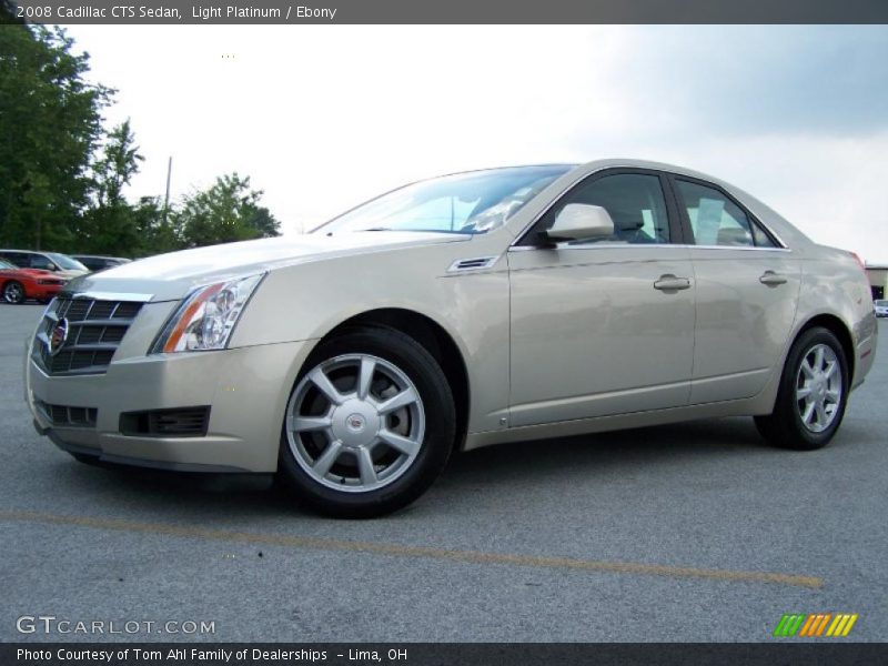 Light Platinum / Ebony 2008 Cadillac CTS Sedan