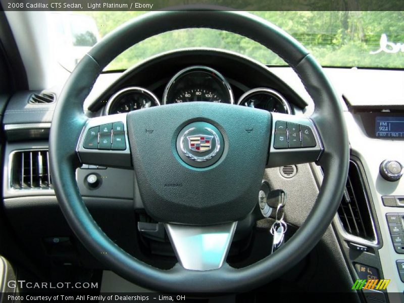 Light Platinum / Ebony 2008 Cadillac CTS Sedan