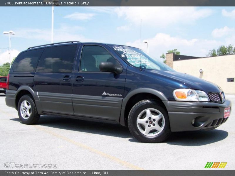 Dark Blue Metallic / Gray 2005 Pontiac Montana