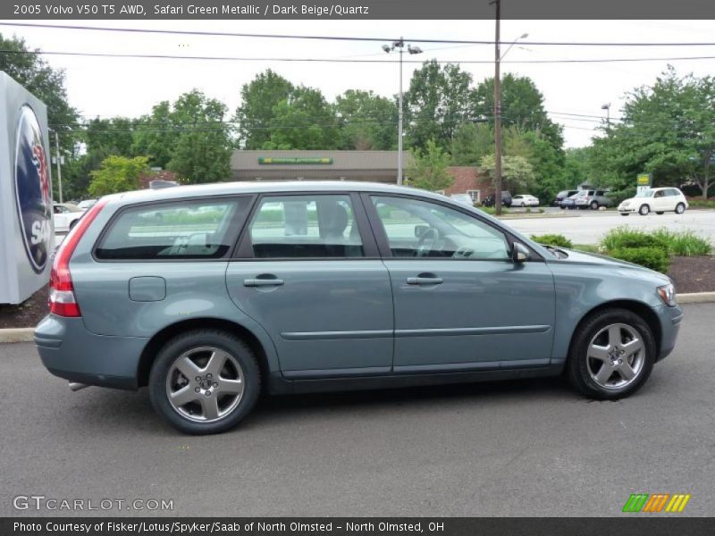 Safari Green Metallic / Dark Beige/Quartz 2005 Volvo V50 T5 AWD